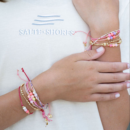 Pink Beach Colorful Coastal Surprise Bracelets and Apparel by Salte•Shores 
Casual•Confident•Color - 3