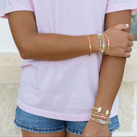 Sea Shell Colorful Coastal Surprise Bracelets and Apparel by Salte•Shores 
Casual•Confident•Color - 2