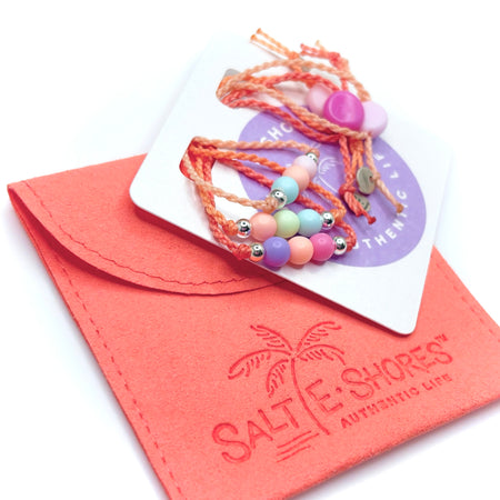Coral Colorful Coastal Surprise Bracelets and Apparel by Salte•Shores 
Casual•Confident•Color - 2