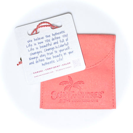 Coral Colorful Coastal Surprise Bracelets and Apparel by Salte•Shores 
Casual•Confident•Color