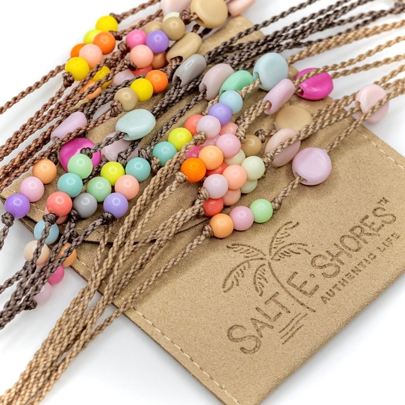 Driftwood Colorful Coastal Surprise Bracelets and Apparel by Salte•Shores 
Casual•Confident•Color