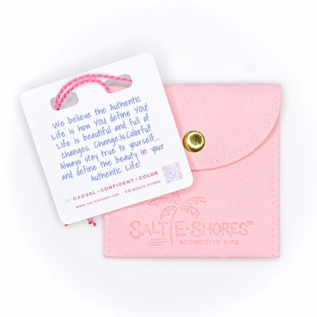 Pink Beach Colorful Coastal Surprise Bracelets and Apparel by Salte•Shores 
Casual•Confident•Color
